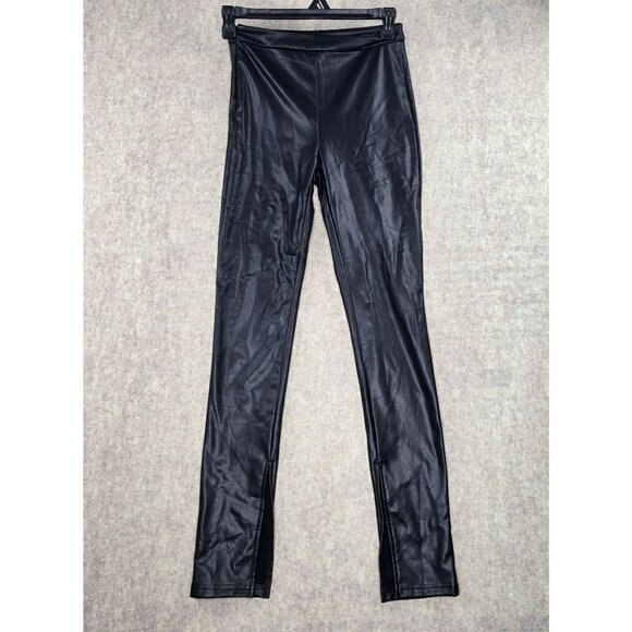 Shein SXY Black Faux Leather Leggings Pants S - Picture 1 of 6